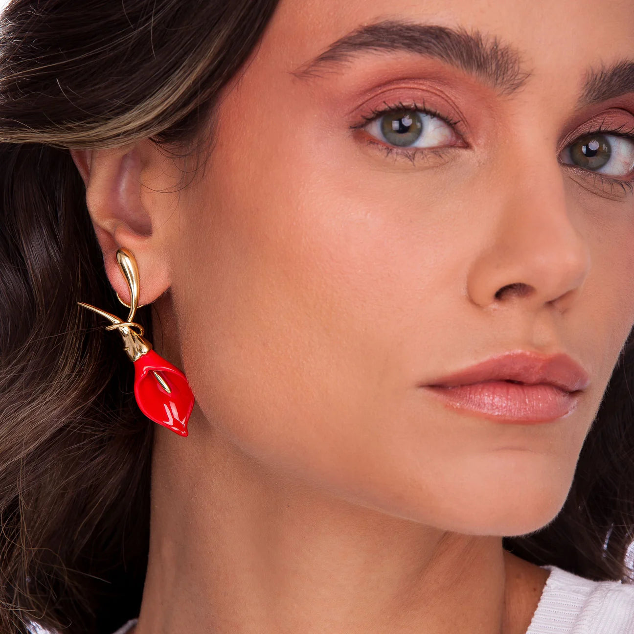 LILY EARRING -A FLOR DA PELE