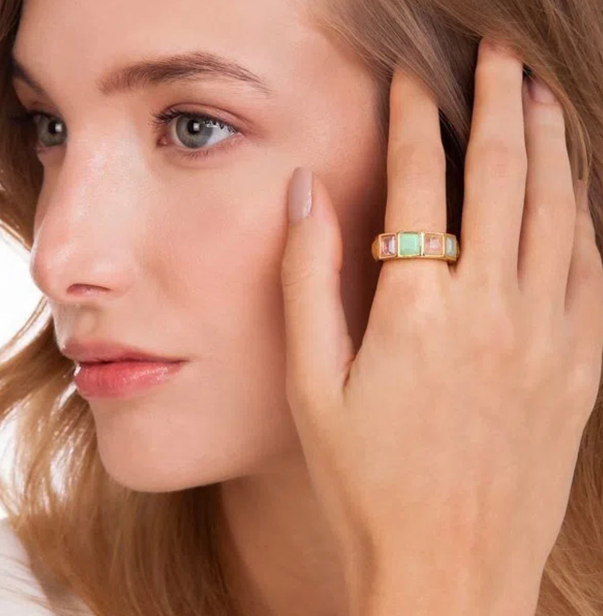 STONE RING Size 7