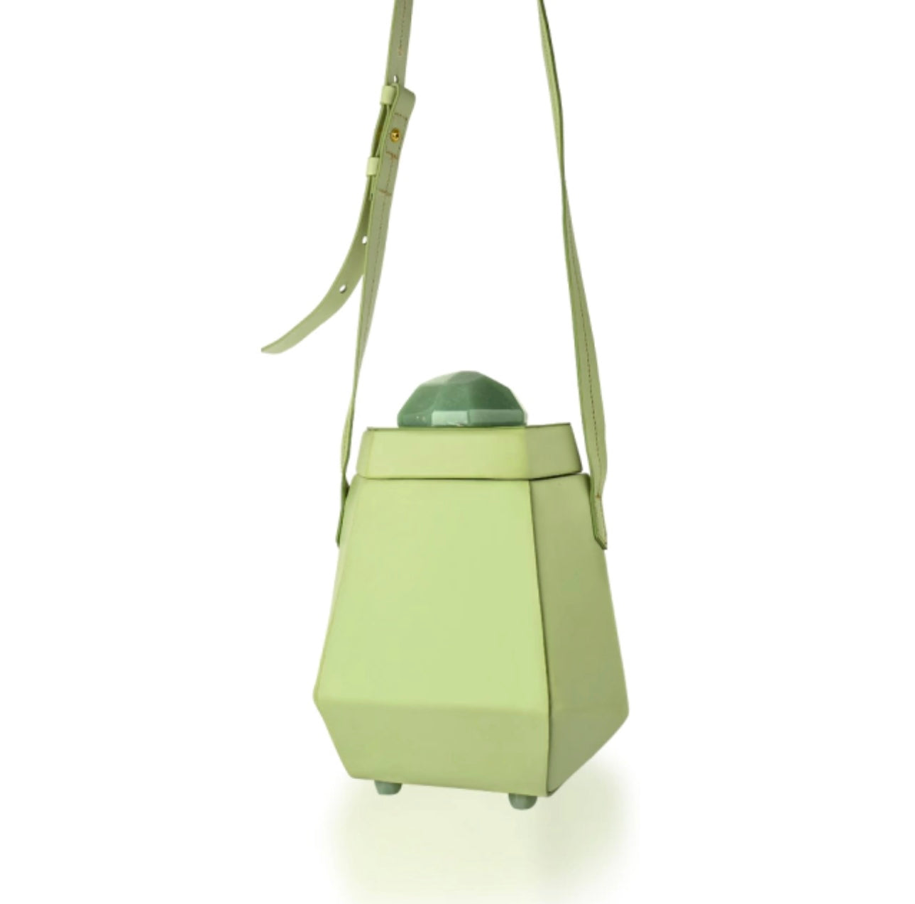 Jewelbox Bag- Collab Maria Dolores + Montefina - Green Quartz / Green Leather