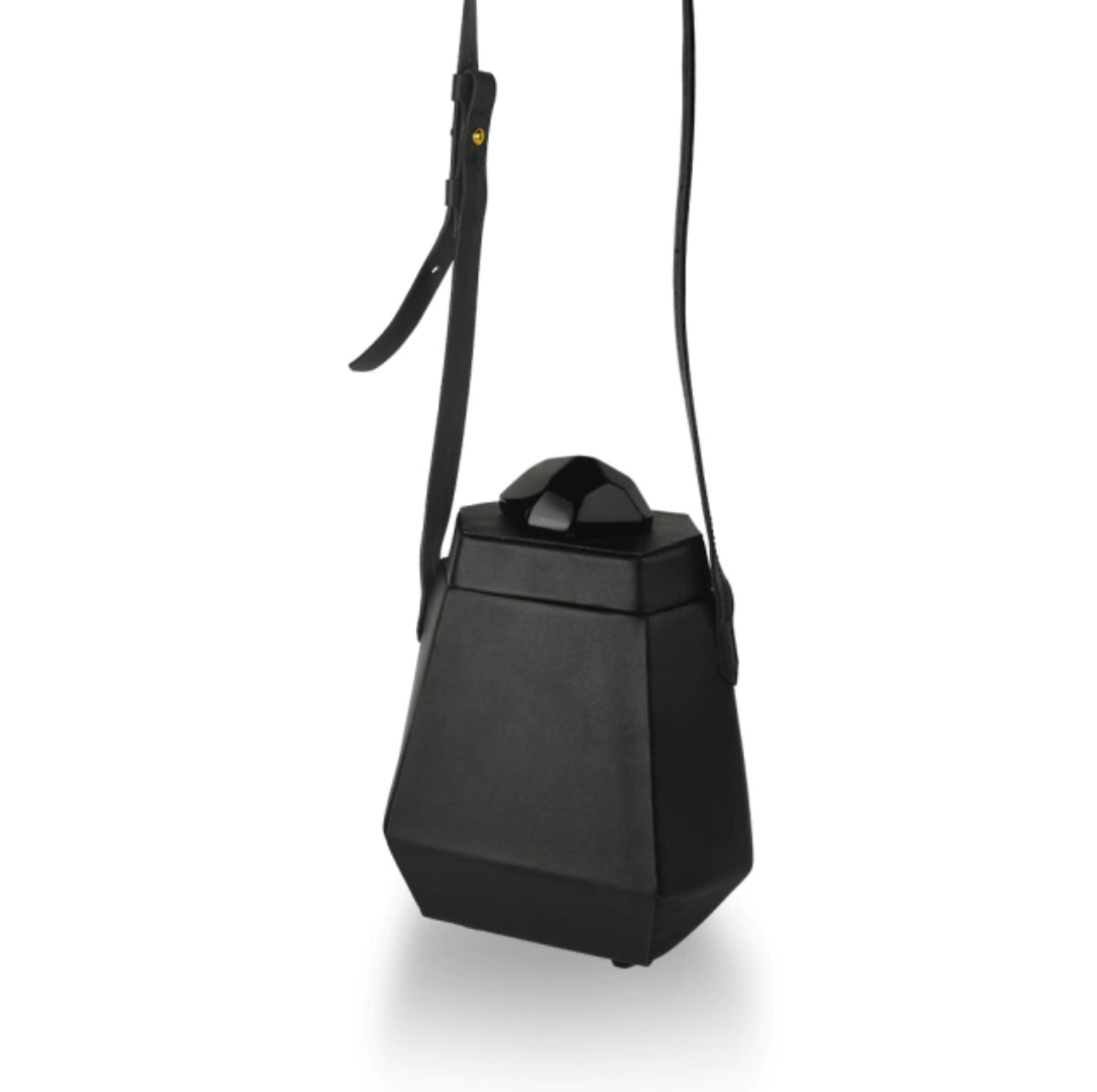Jewelbox Bag- Collab Maria Dolores + Montefina - Black Obsidian / Leather Black