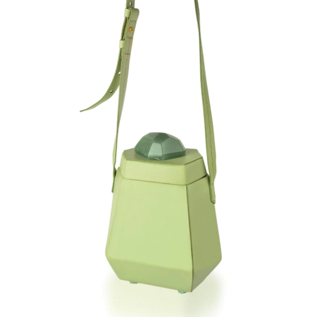 Jewelbox Bag- Collab Maria Dolores + Montefina - Green Quartz / Green Leather