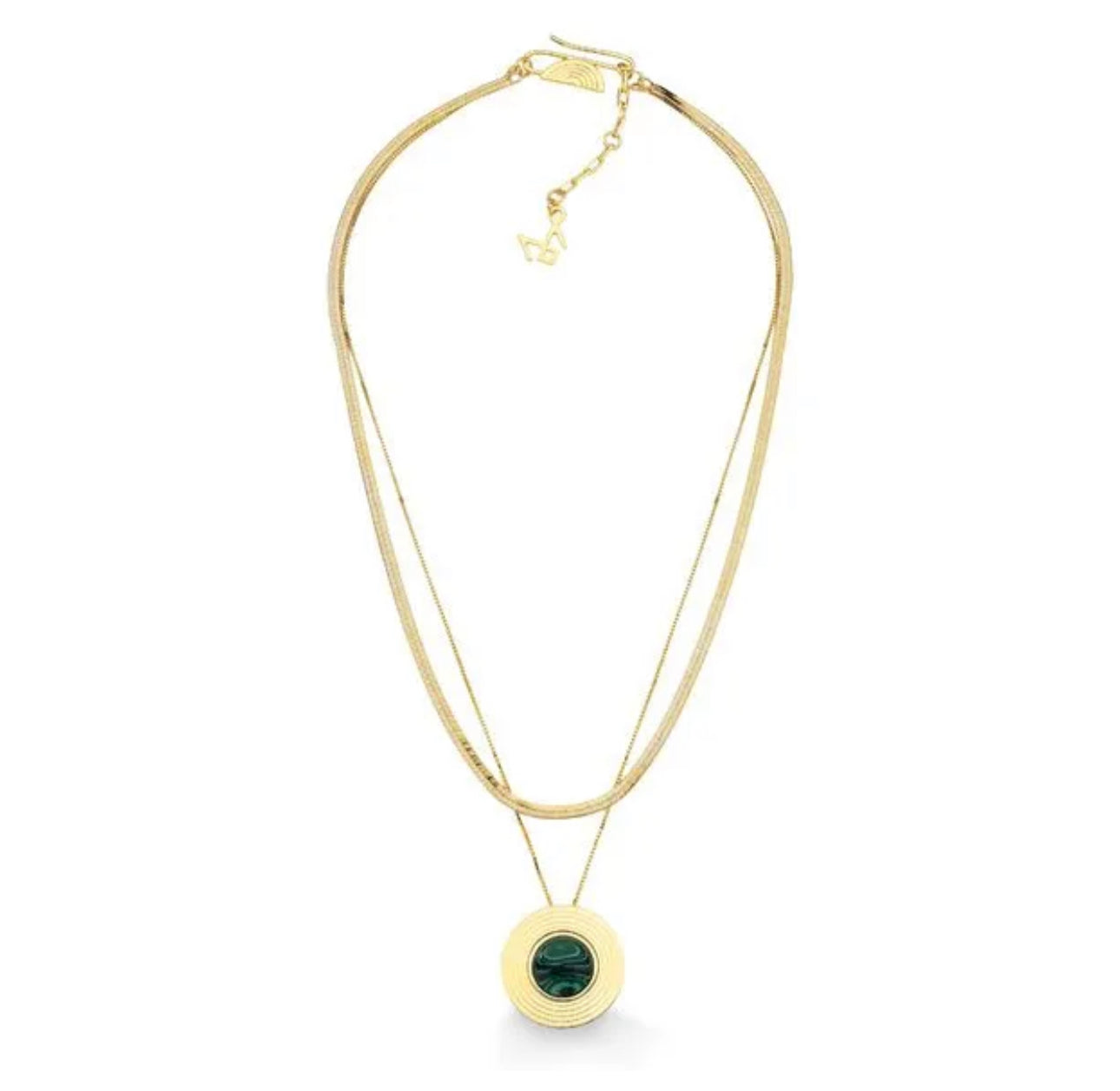 GEM DISK NECKLACE