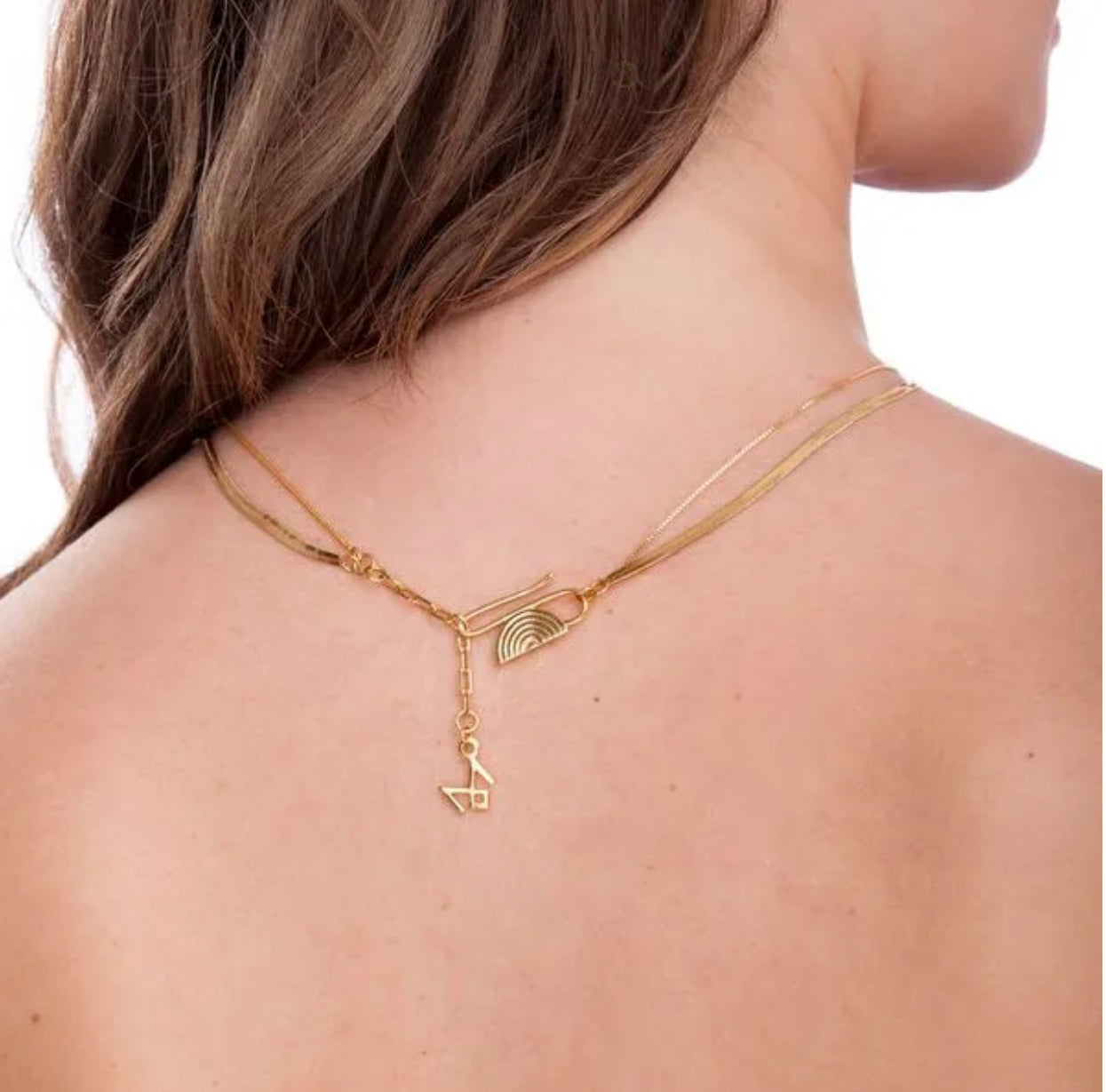 GEM DISK NECKLACE