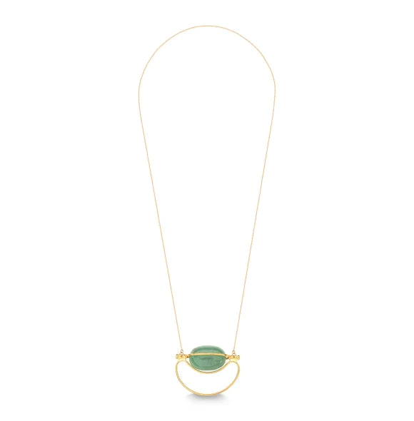 SELF CARE NECKLACE - GREEN QUARTZ