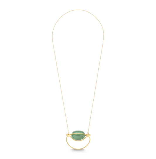SELF CARE NECKLACE - GREEN QUARTZ