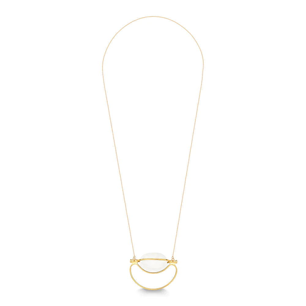 SELF CARE NECKLACE - WHITE QUARTZ