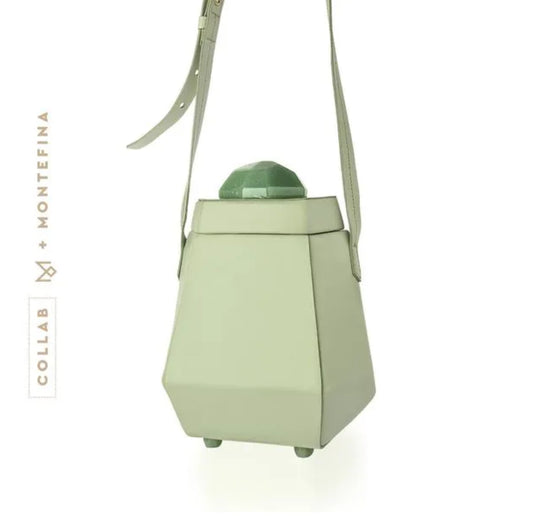 Jewelbox Bag- Collab Maria Dolores + Montefina - Green Quartz / Green Leather