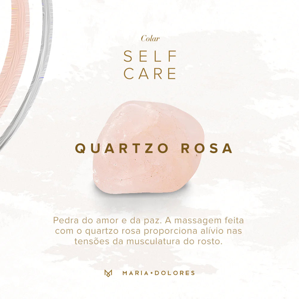 SELF CARE NECKLACE - PINK QUARTZ