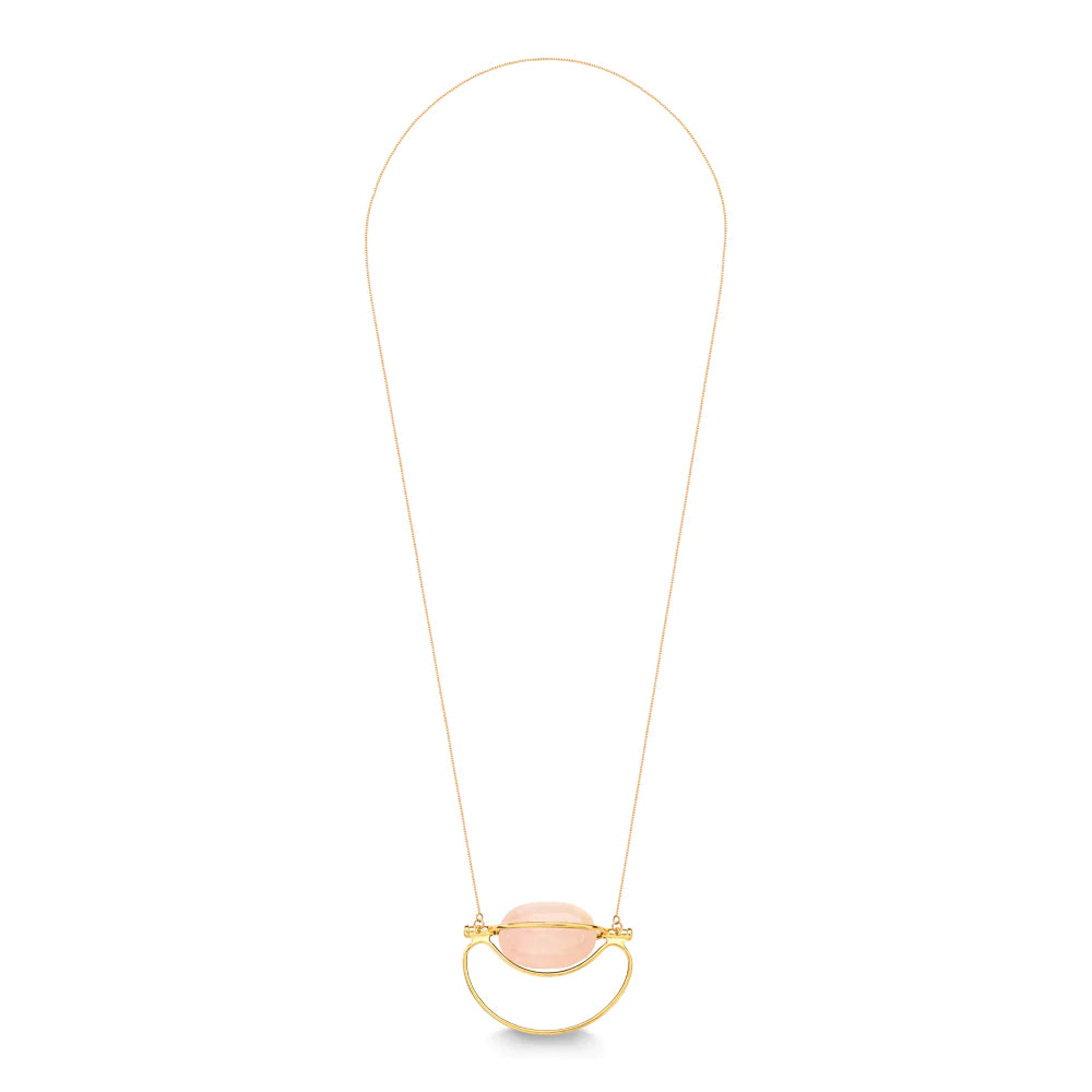 SELF CARE NECKLACE - PINK QUARTZ