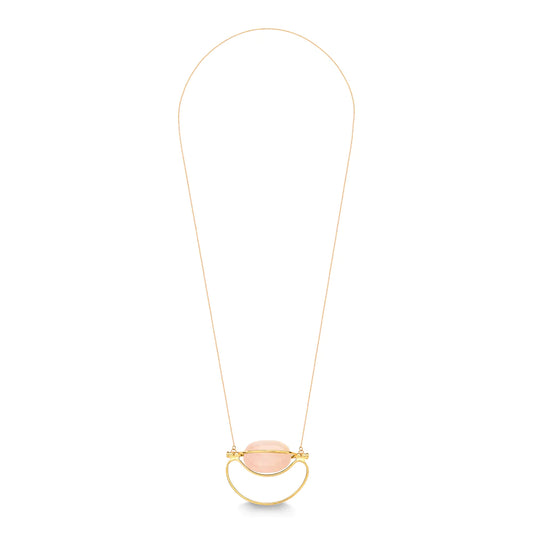 SELF CARE NECKLACE - PINK QUARTZ